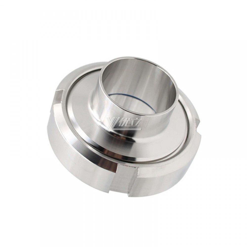 YOULI Hygienic Food Grade Sanitary Stainless Steel 304 SS316L Round Nut Pipe Fitting DIN 11851 Complete Sets Union