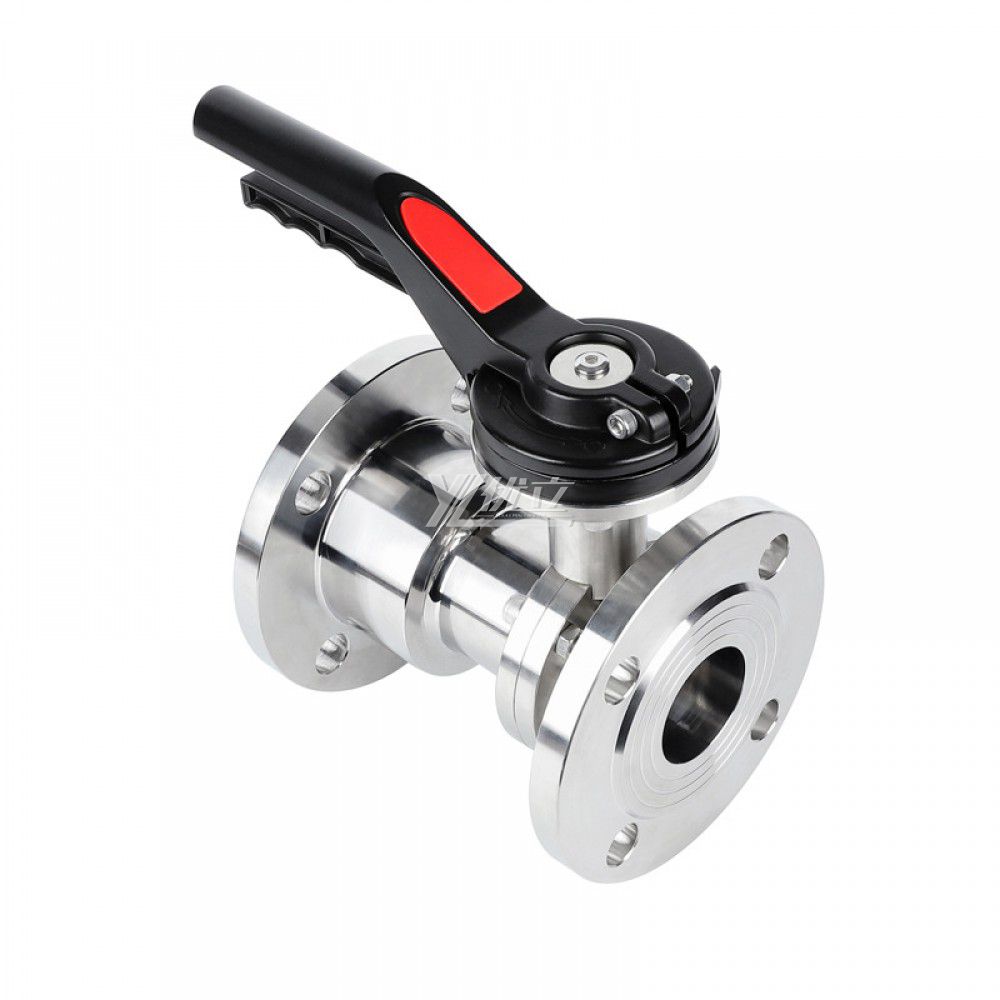 YOULI Hygienic Food Grade Stainless Steel 304 316L Silicon Sanitary Manual One Piece Flnaged Check Butterfly Valve