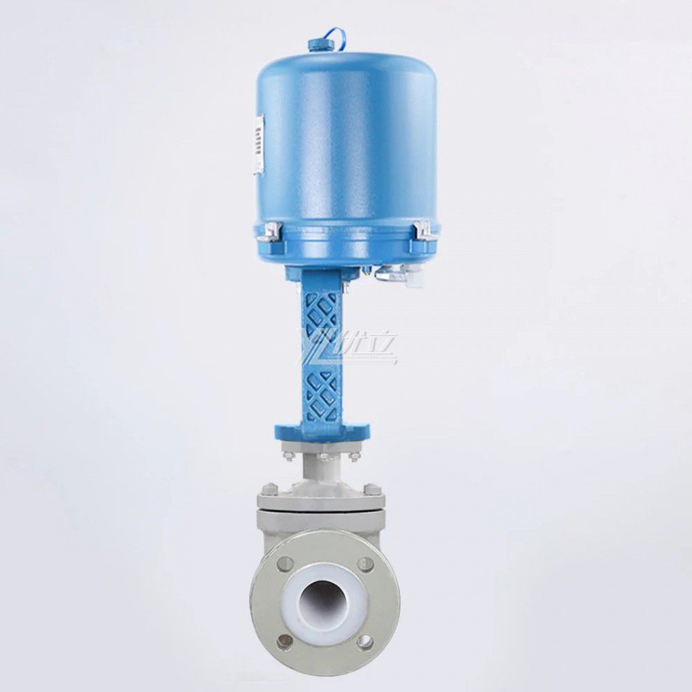 YOULI Stainless Steel 304 316 1.6mpa WCB  F46 F4 AC220V 4-20ma Electric Regulating Fluorine Lined Control Valve