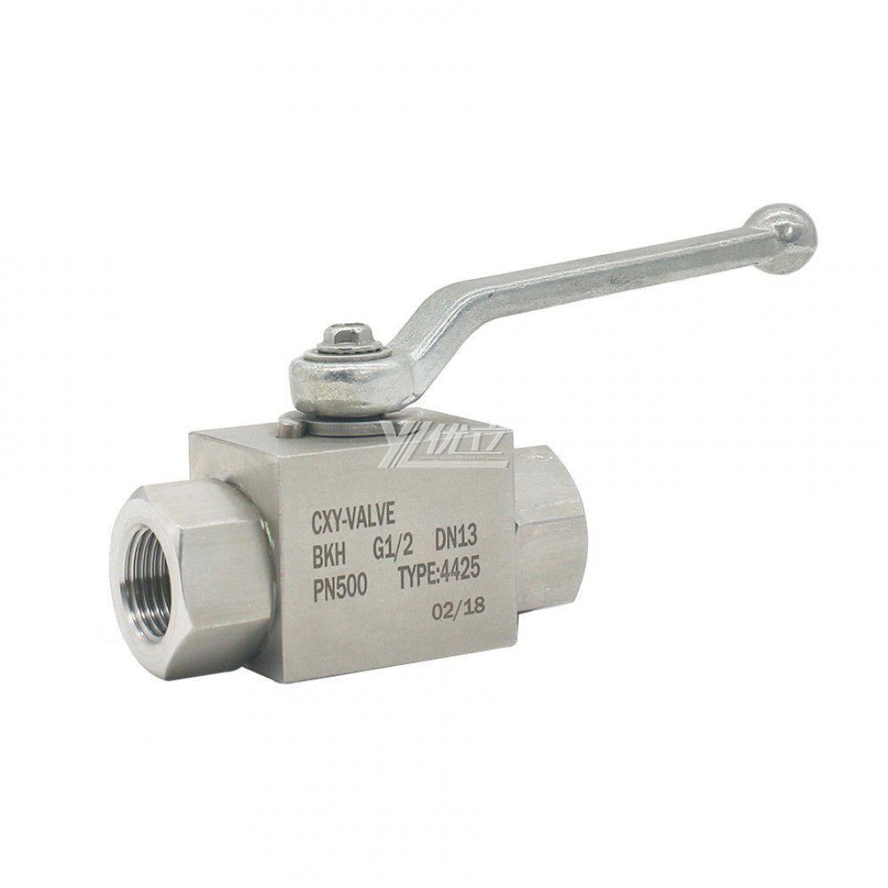 YOULI Hydraulic Pressure NPT BSP 6000psi PN320-500 Stainless Steel 304 316 WCB KHB High Pressure 2 Way  Female Thread Ball Valve