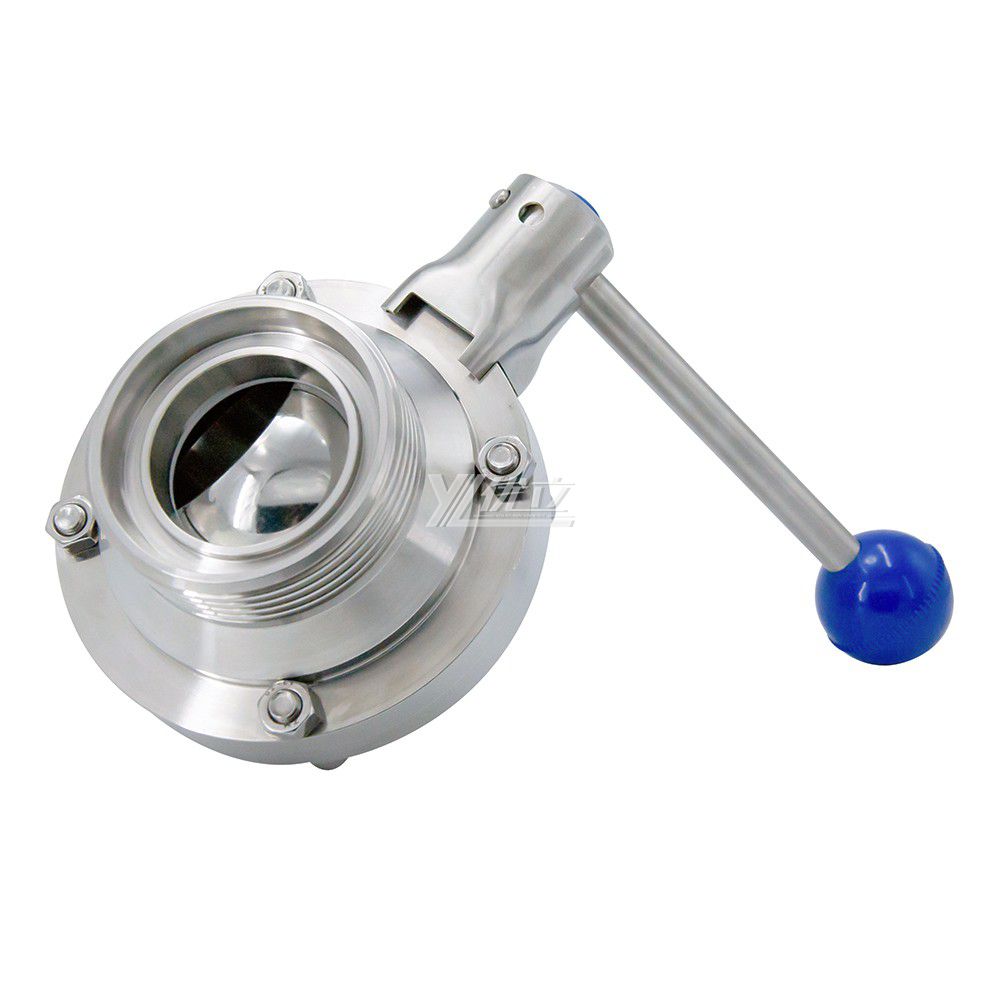 Sanitary Stainless Steel Male Butterfly Male Thread Ball Valve