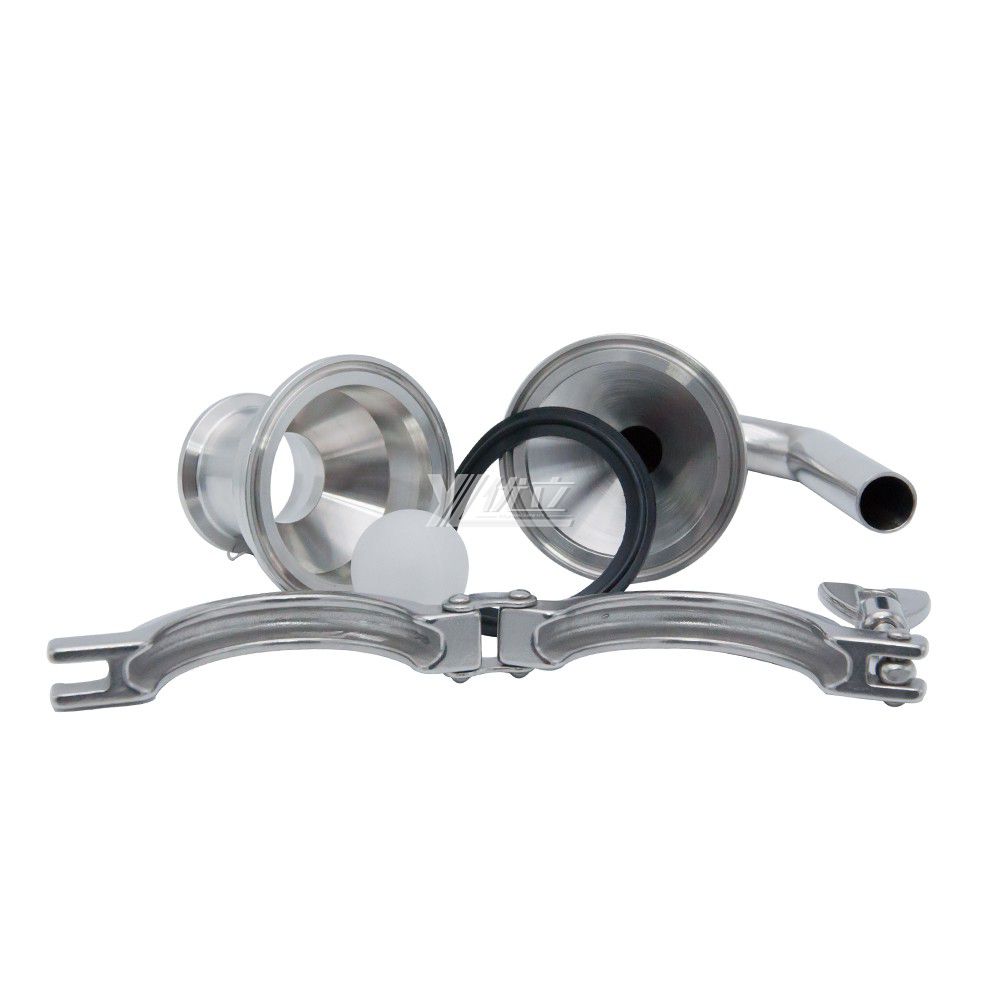 YOULI Hygienic Food Grade Sanitary Stainless Steel 304 316L Tri Clamped Float Type Exhaust Valve Vent Valve