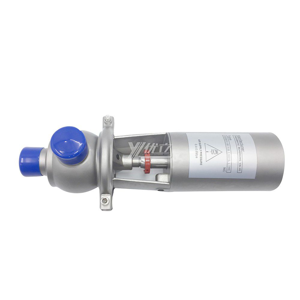 2" 50.8mm Stainless Steel Hygienic Single Seat Pneumatic Diversion Valve