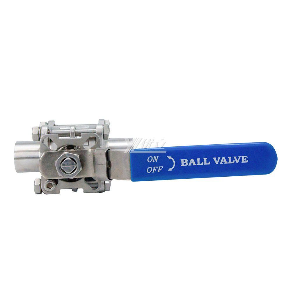 Stainless Steel Sanitary Welded Three Piece Ball Valve