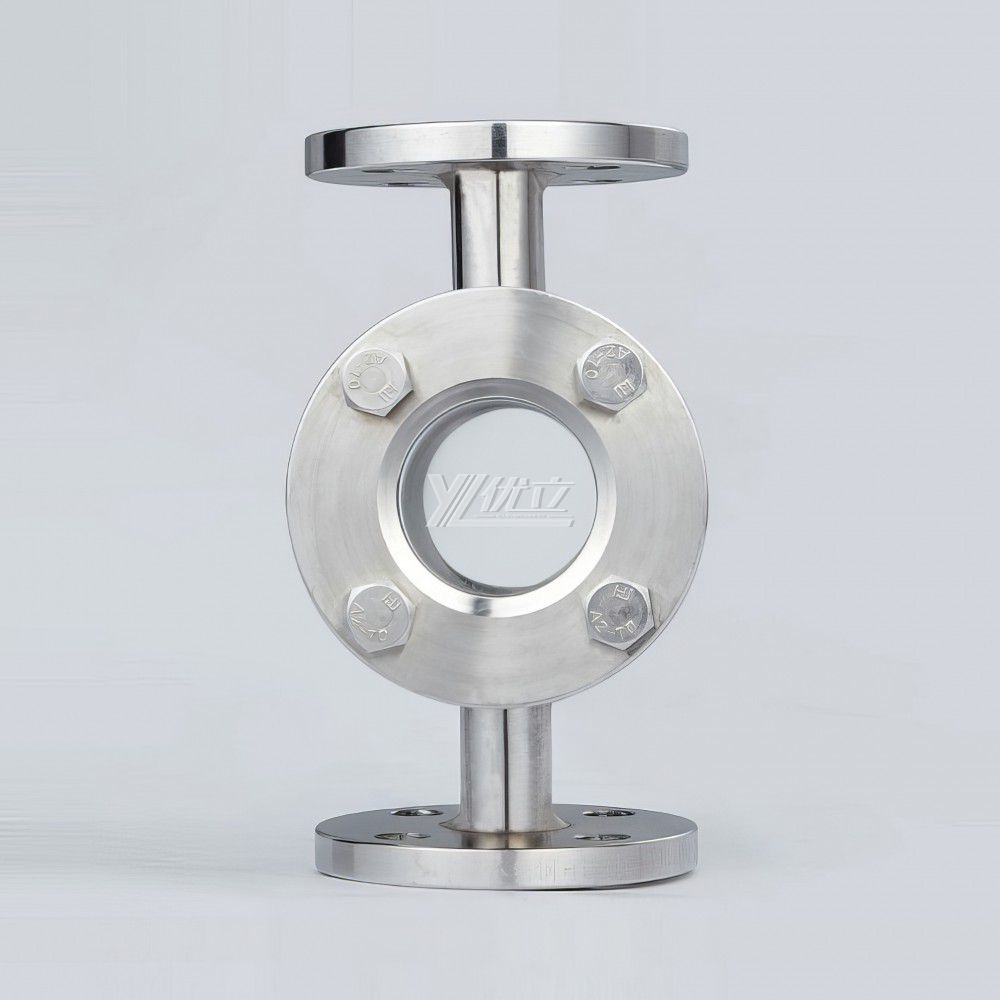 YOULI Easy-to-Install Industry ANSI 150LB 304 316 Stainless Steel Ss JIS 10K 1.6mpa WCB Four Way Flange Mirror Sight Glass