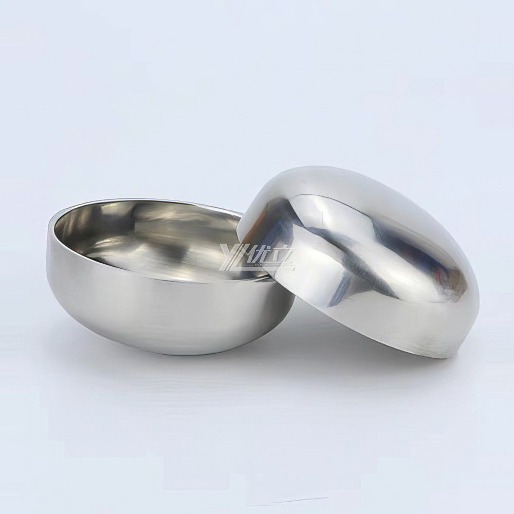 YOULI Hygienic Food Grade Sanitary Stainless Steel 304 SS316L 3A SMS DIN ISO Pipe Fitting Oval End Head