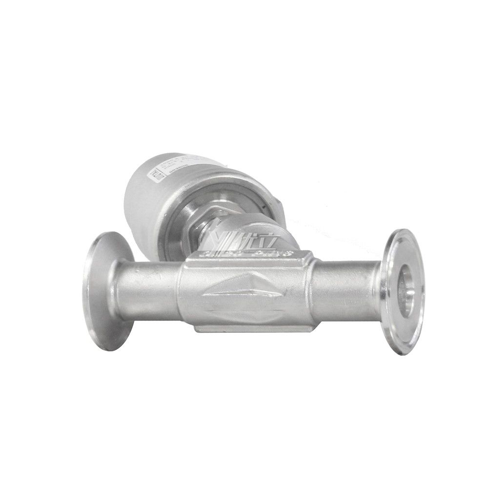 Pneumatical Clamp Angle Seat Valve With Stainless Steel Actuator