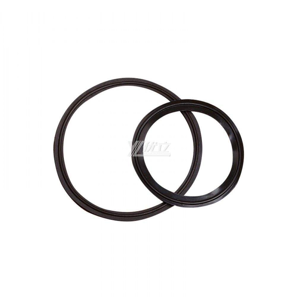 YOULI Hygienic Food Grade Customized Black Pipe Sanitary Tri Clamp BUNA Gasket