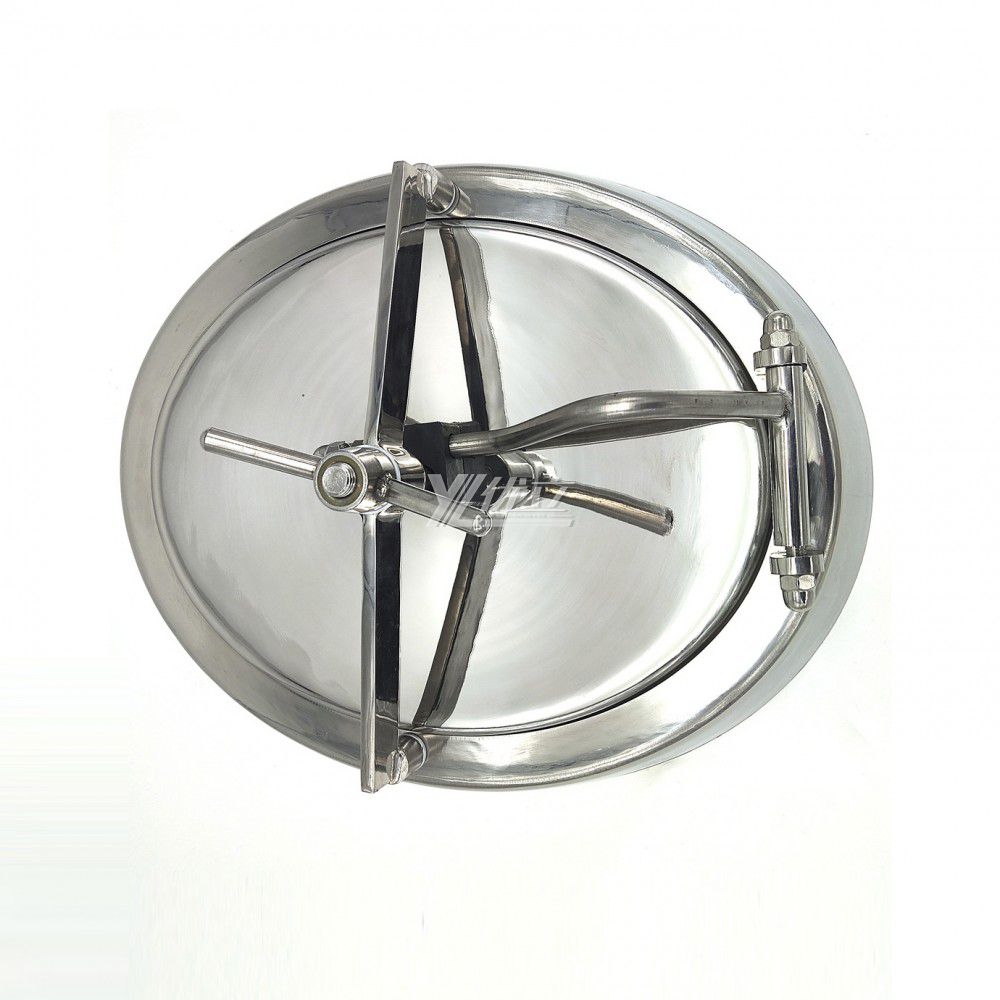YOULI Best-in-Class Hygienic Food Grade SS 304 316L Stainless Steel Tanks Sanitary Oval Inward Flared Elliptical Manhole