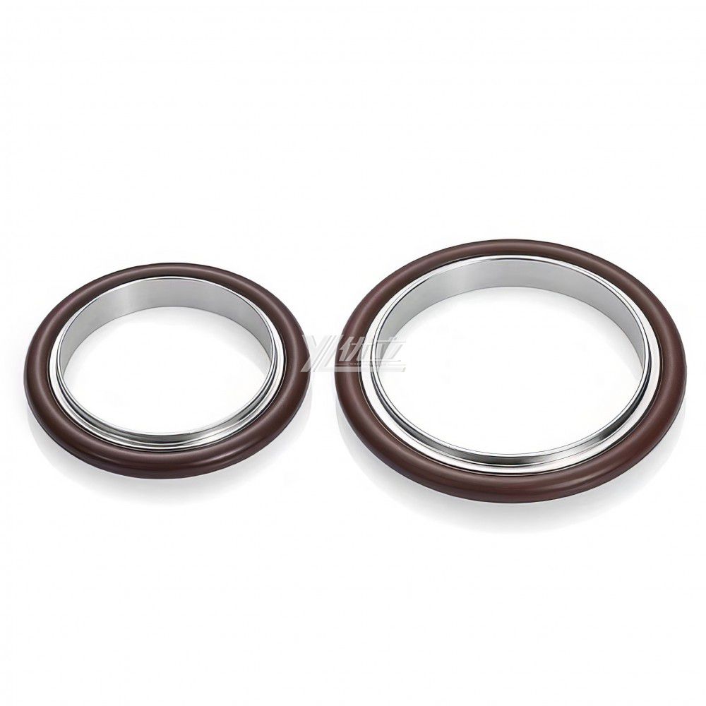 YOULI Hygienic Food Grade High Temperature KF25 KF40 304 Bracket Sanitary FKM VITON Sealing Ring Rubber Tri Clamp Vacuum Gasket