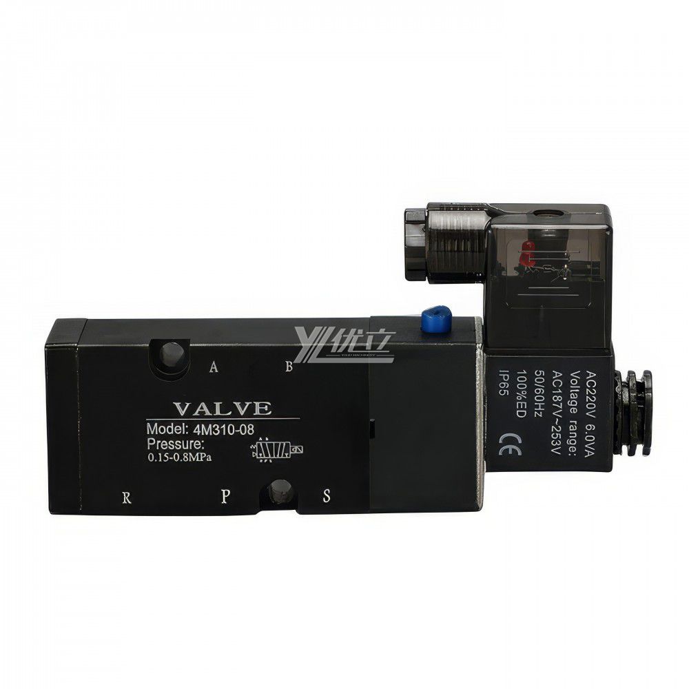 YOULI Innovative Durable Anti-leakage 1/4" DC24V AC220V  4V210 4V310 4M210  4M310 Plate Type Solenoid Valves