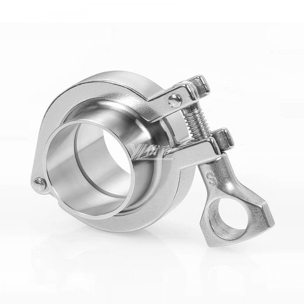 YOULI Hygienic Food Sanitary Stainless Steel 304 SS316L DIN SMS 3A Tri-clamp Pipe Fitting Single Pin Complete Sets Clamp Ferrule