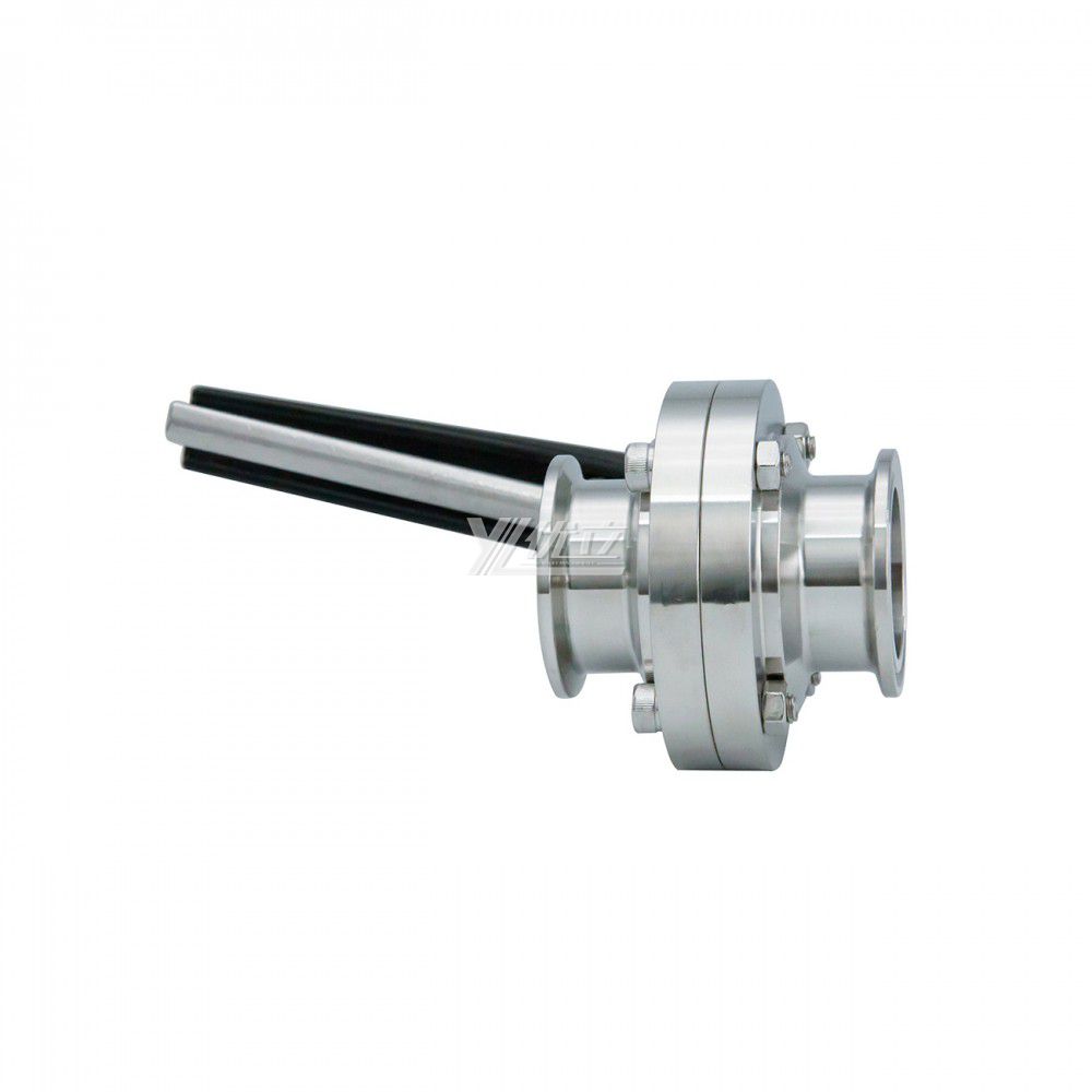 YOULI Hygienic Food Grade Stainless Steel 304 316L Plastics Duckbill Handle Sanitary Manual Tri-clover Butterfly Valve