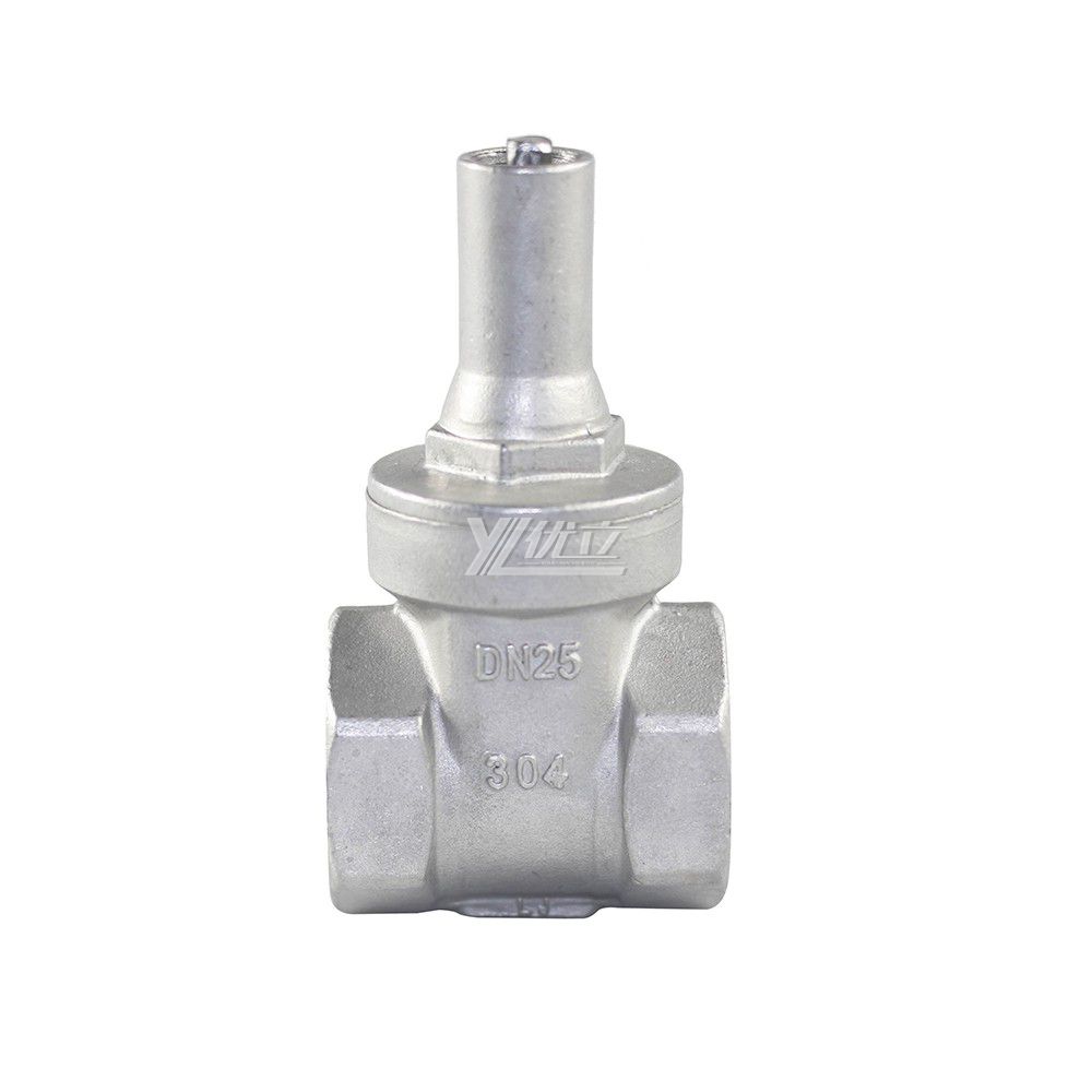 YOULI Durable  Z15W PN16 200wog Stainless Steel 304 316 RC BSP NPT Anti Theft Lock Manual Female Threaded Gate Valve