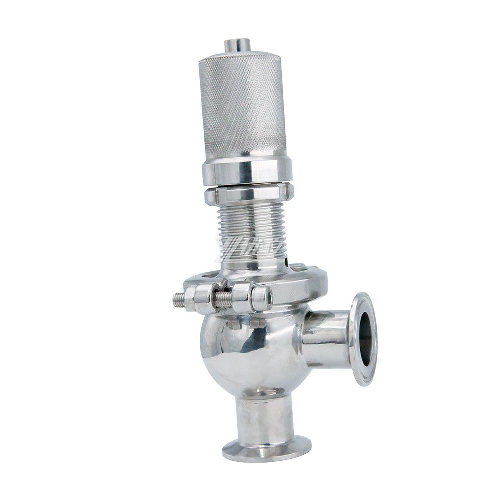 YOULI Best-in-Class A81X-1 Hygienic Food Grade Sanitary Stainless Steel 304 316L Adjustable Tri Clamped Sanitary Safety Valve
