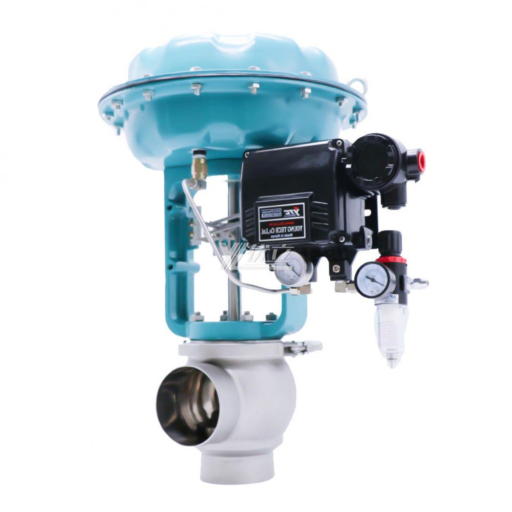YOULI Hygienic Food Grade Stainless Steel 304 316L Pneumatic Diaphragm Flow Regulating Valve