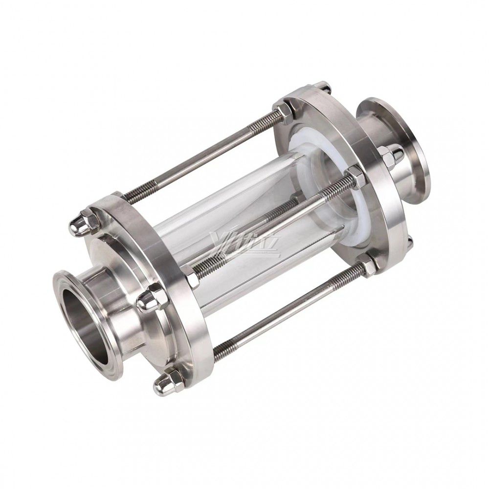 YOULI Best-in-Class Hygienic Food Grade Sanitary Stainless Steel 304 316L Flow Straight Tri Clamped Sight Glass