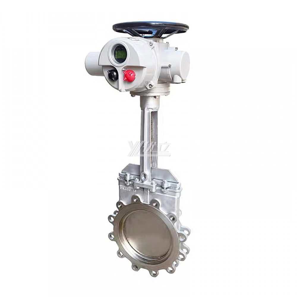 YOULI ANSI 150LB Stainless Steel 304 316 JIS 10K 1.6mpa WCB Motorized AC380V 4-20ma Electric Lng Wafer Knife Gate Valve
