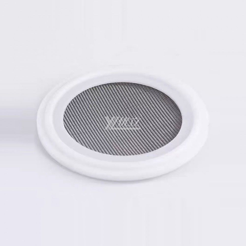YOULI Hygienic Food Grade Customized White Pipe with Mesh Sanitary 10-150 Mesh PTFE Sealing Ring Rubber Tri Clamp Gasket