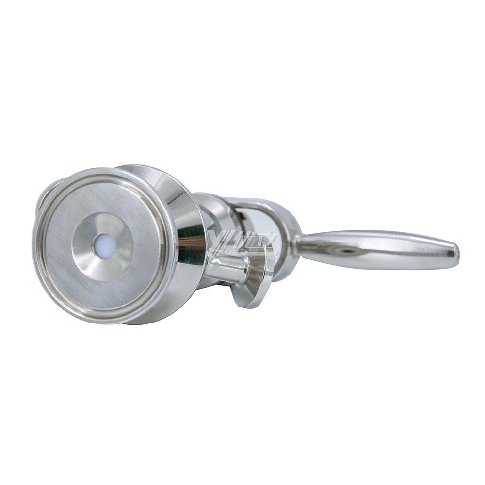 Stainless Steel SS316L Manual Aseptic Sampling Valve with PTFE Gaskets