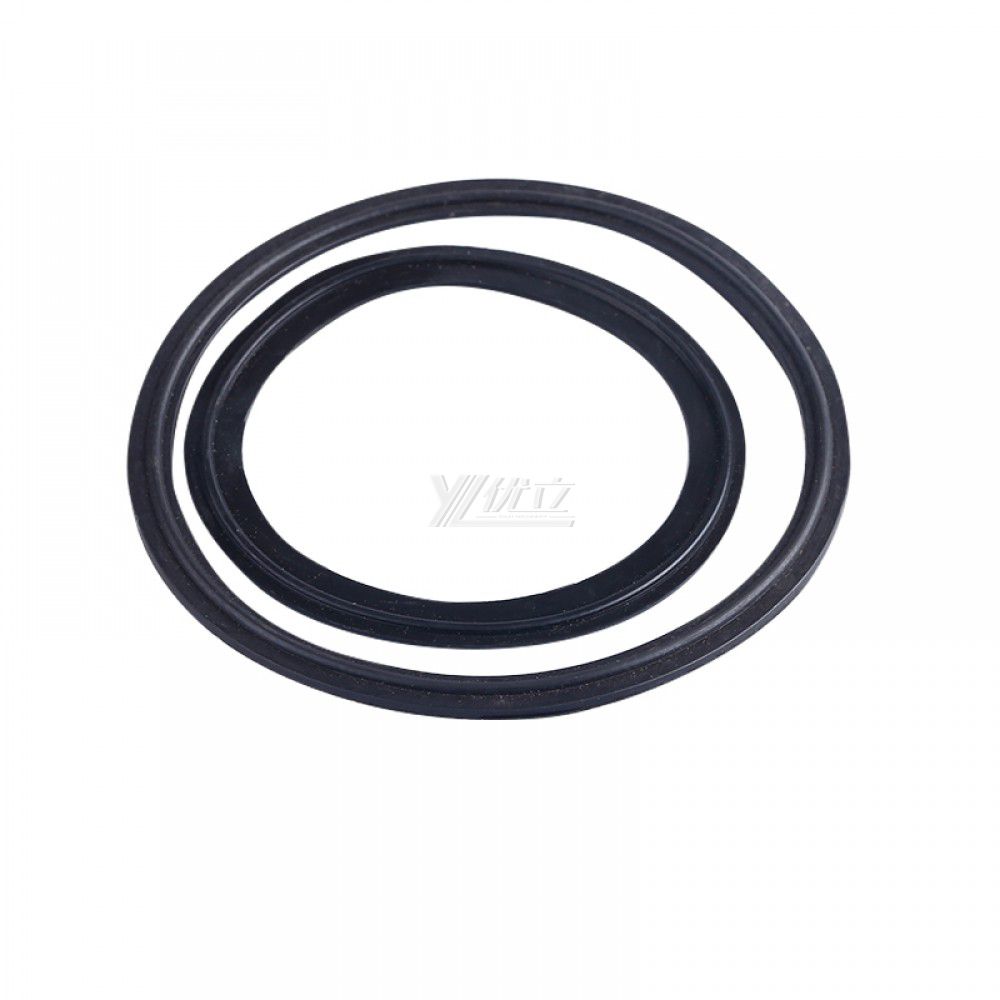 YOULI Hygienic Food Grade Customized Black Pipe Sanitary Tri Clamp BUNA Gasket