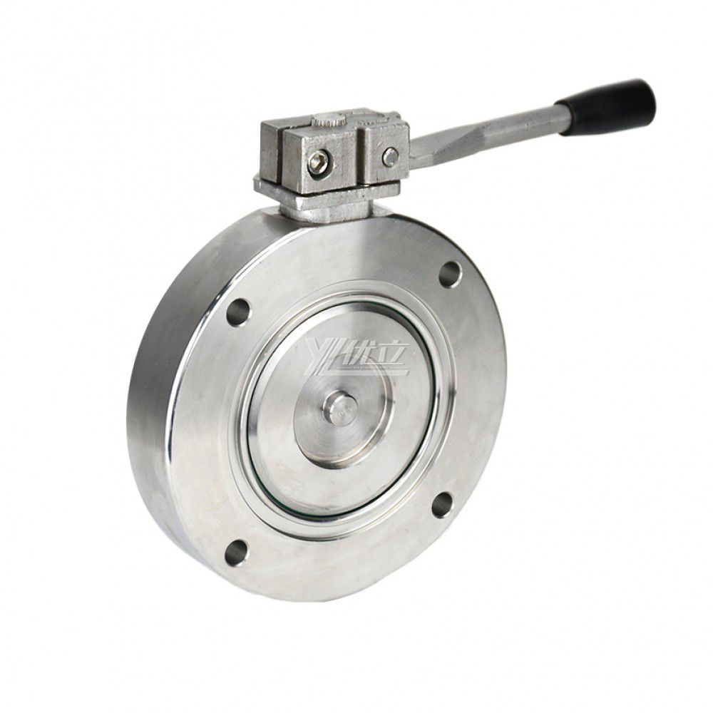 YOULI 304 316 Stainless Steel WCB Manual GI-A Series Type Negative Pressure High Vacuum Butterfly Valve
