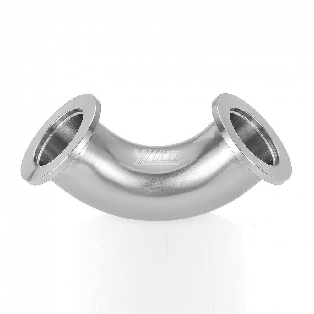 YOULI Hygienic Food Grade Sanitary Stainless Steel 304 SS316L KF25 KF40 KF50 KF Tri-clamp Pipe Fitting 90 Degrees Vacuum Elbow