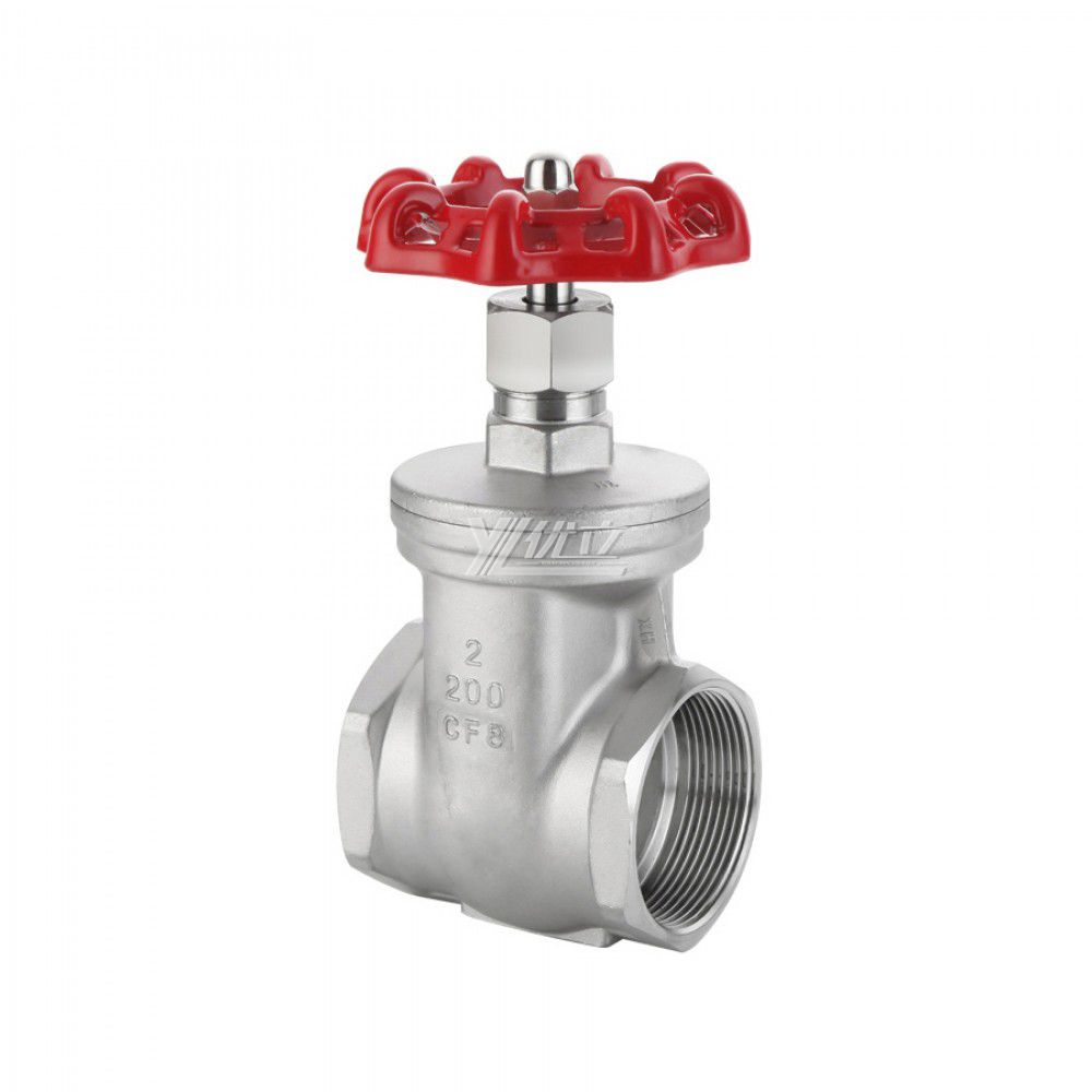 YOULI High Quality High Temperature Z15W 200wog Pn16 Stainless Steel 304 316 BSP NPT Female Threaded Gate Valve