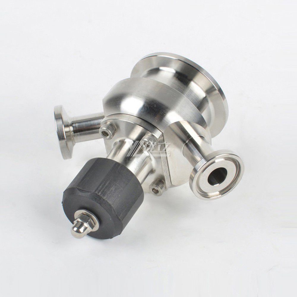 YOULI  Hygienic Food Grade Sanitary Stainless Steel 304 316 Double Clamp Manual Sterile Tri-Clamped Sample Valve