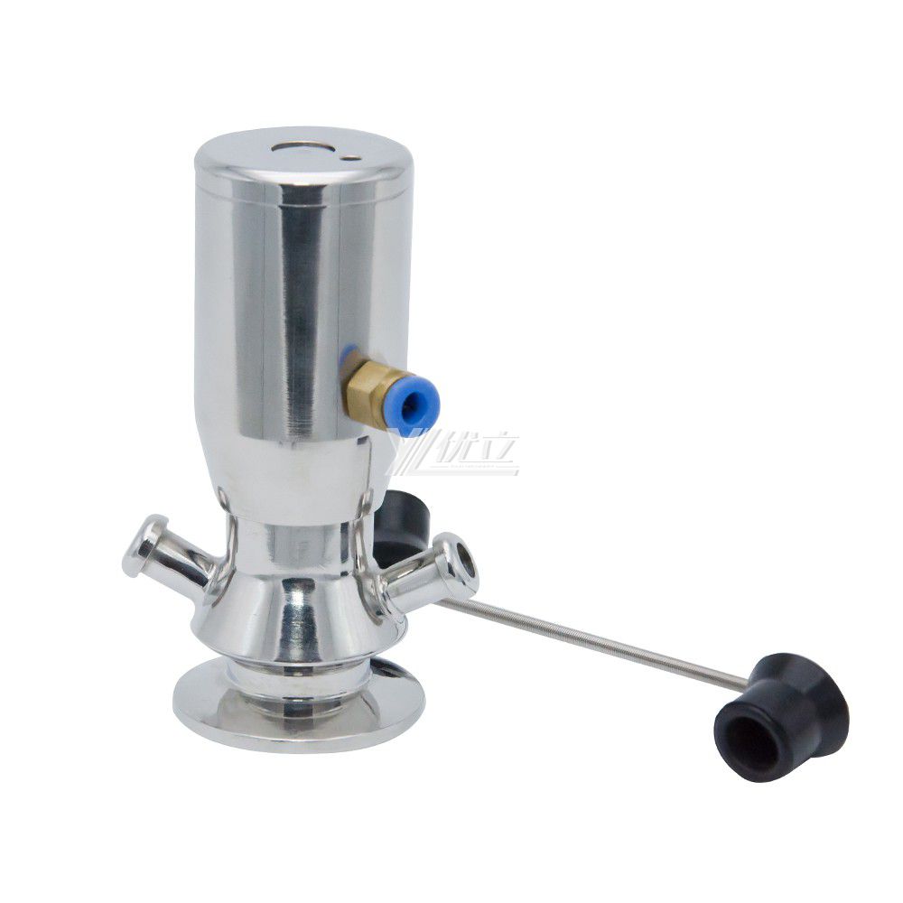 YOULI Hygienic Food Grade Sanitary Stainless Steel 304 316L Tri Clamped Pneumatic Sterile Sample Valve