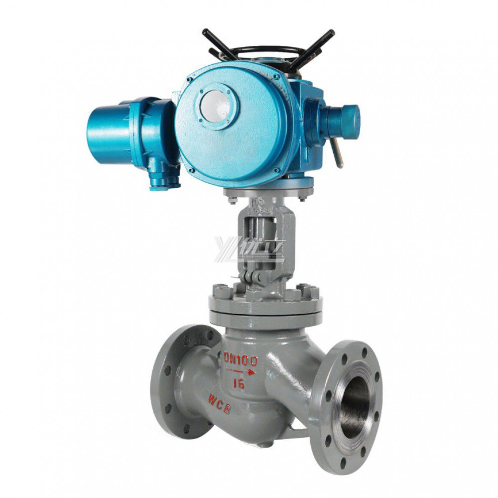 YOULI High Temperature Steam ANSI 150LB 304 316 Stainless Steel 1.6mpa WCB Motorized AC380V Electric Flanged Globe Valve