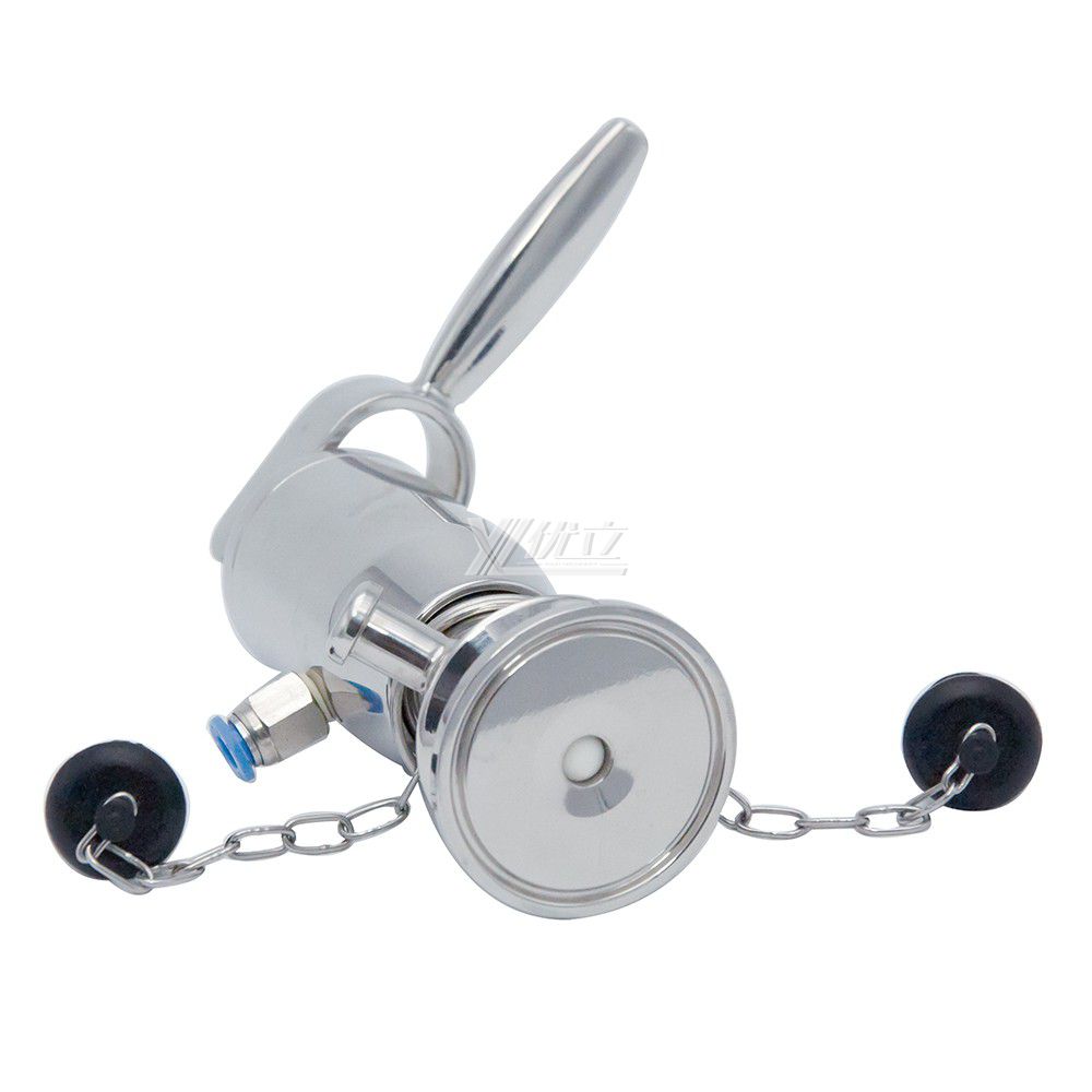 YOULI Precision-Made Hygienic Food Grade Sanitary Stainless Steel 304 316L Manual Pneumatic Sterile Tri Clamped Sample Valve