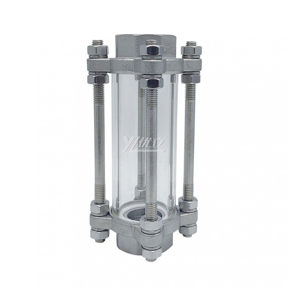 YOULI High Quality BSP NPT BSPT Screw  Stainless Steel 304 316L Flow Straight Female Threaded Sight Glass