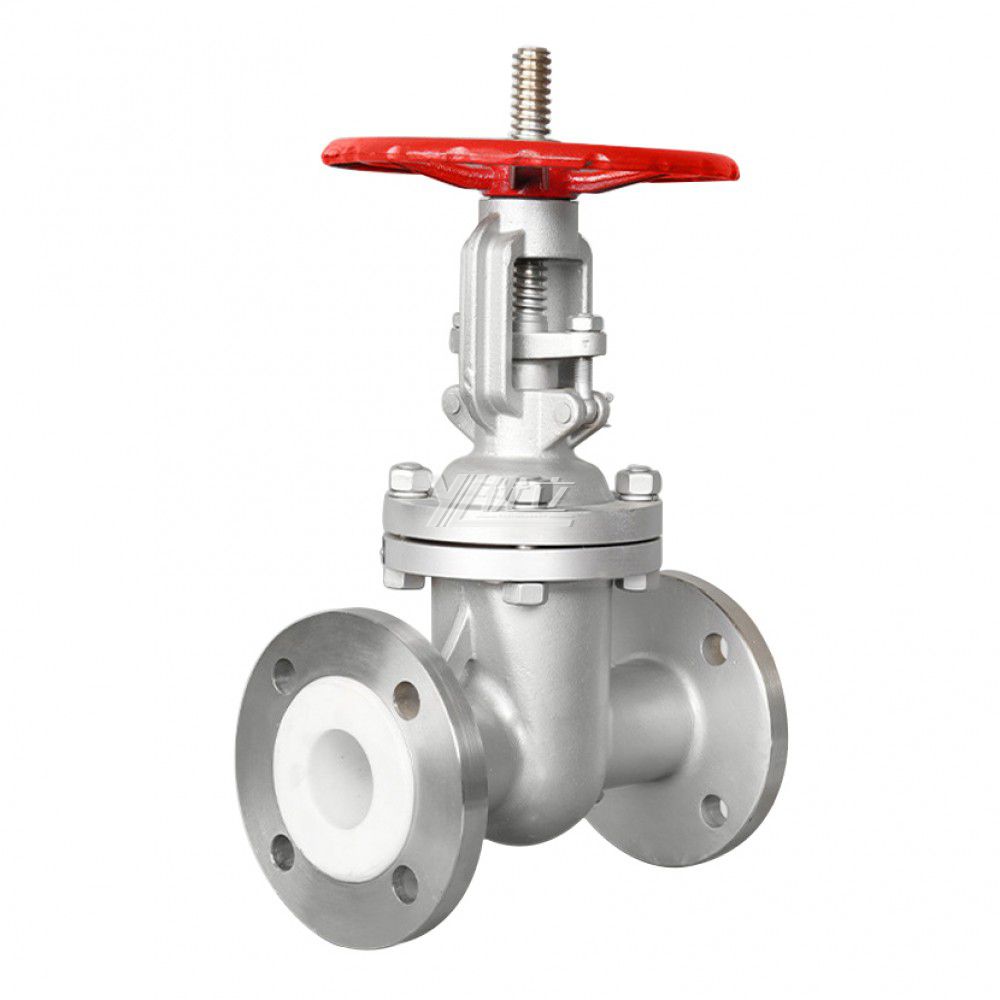 YOULI ANSI 150LB 304 316 Stainless Steel WCB JIS 10K 1.6mpa Aqua Regia Sulfuric Acid F4 F46 Fluorine Lined Flanged Gate Valve