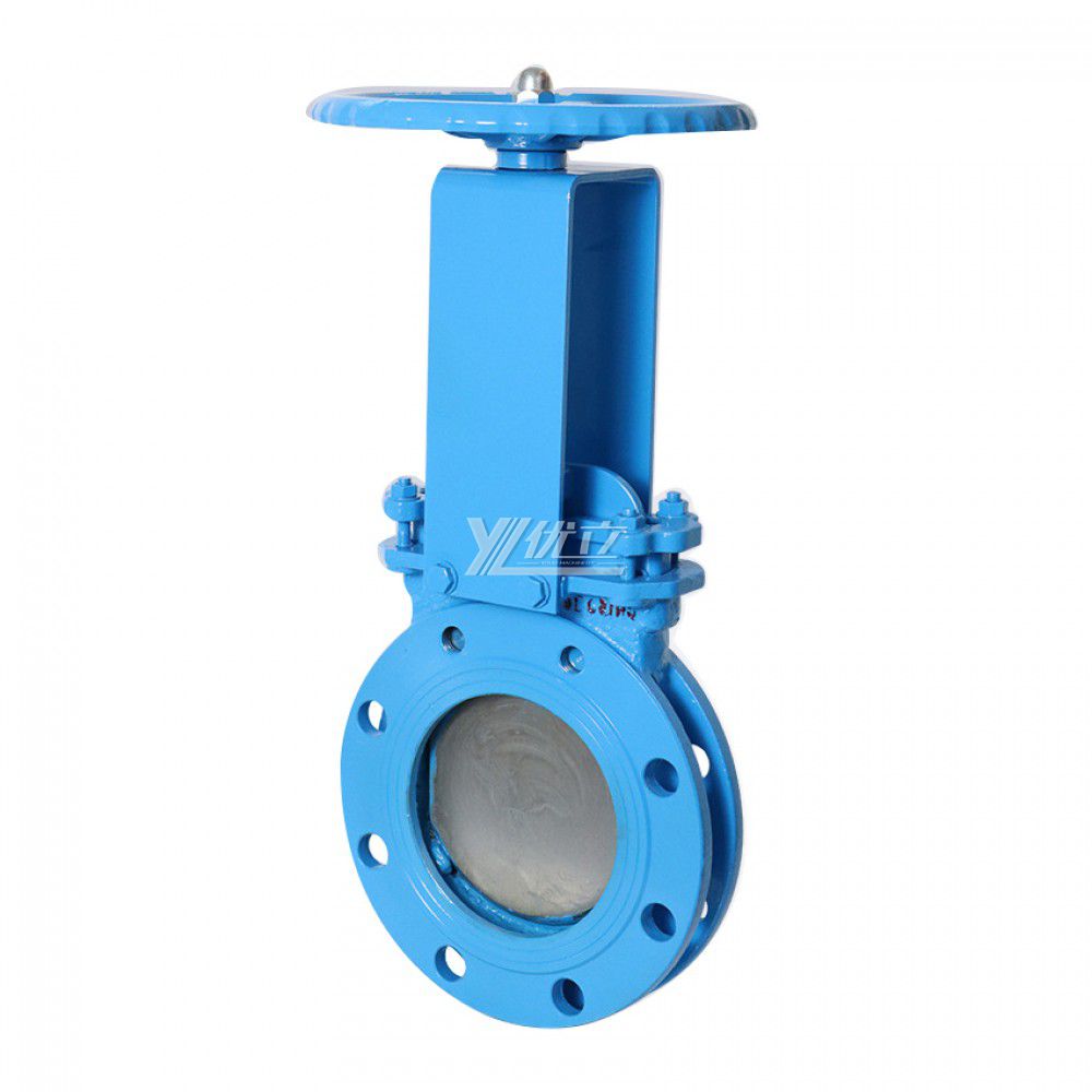 YOULI Stainless Steel ANSI 150LB  304 316 JIS 10K-20K 1.6mpa WCB Rising Stem Manual Flange Knife Gate Valve