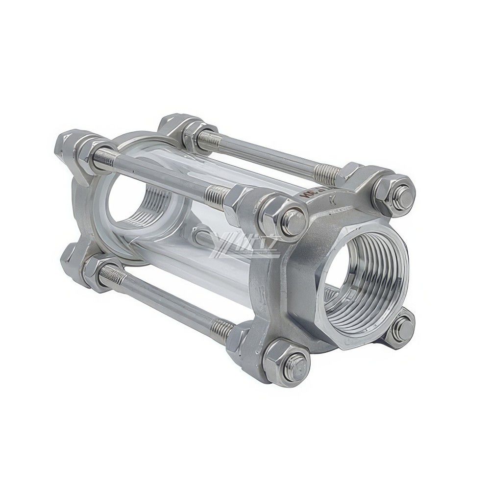 YOULI High Quality BSP NPT BSPT Screw  Stainless Steel 304 316L Flow Straight Female Threaded Sight Glass