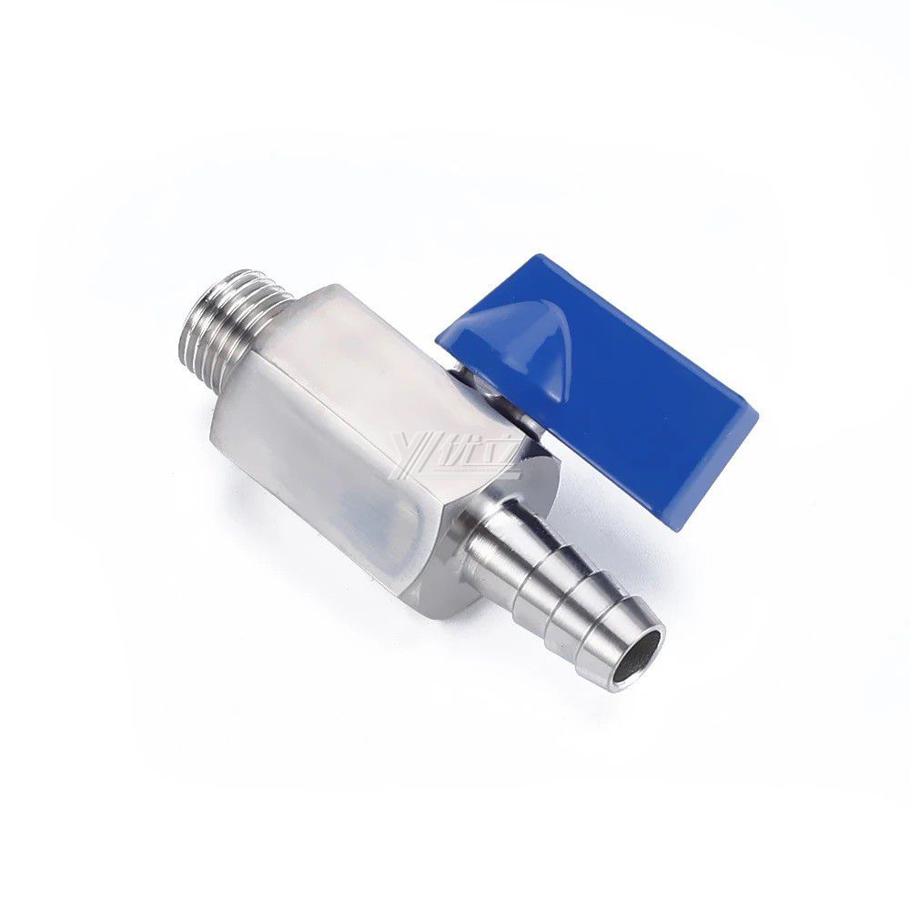 YOULI 1/8" 1/4" NPT BSP 1000WOG PN63 304 316 Stainless Steel Manual Hose Connector Pagoda Male Threaded Mini Ball Valve