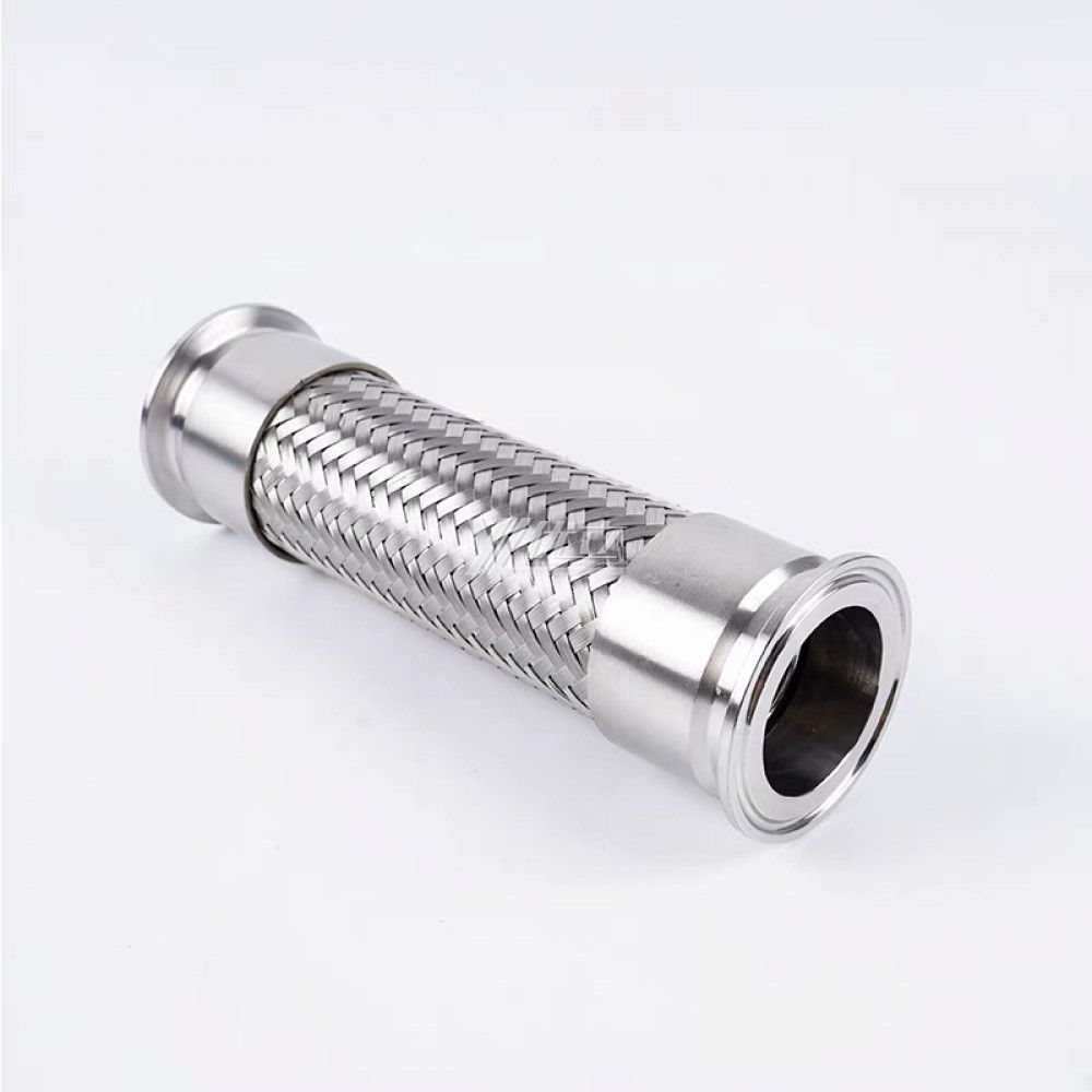 YOULI Food Grade Sanitary Stainless Steel 304 SS316L100-4000mm SMS DIN ISO 3A Pipe Fitting Tri-clamp Metal Hose Fitting