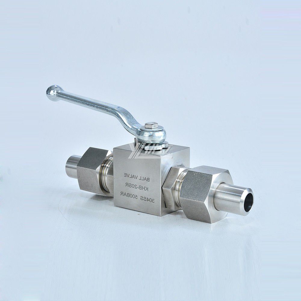 YOULI Hydraulic Pressure PN500 Stainless Steel 304 316 KHB 31.5mpa 50mpa 6000psi High Pressure Union Butt Welded Ball Valve