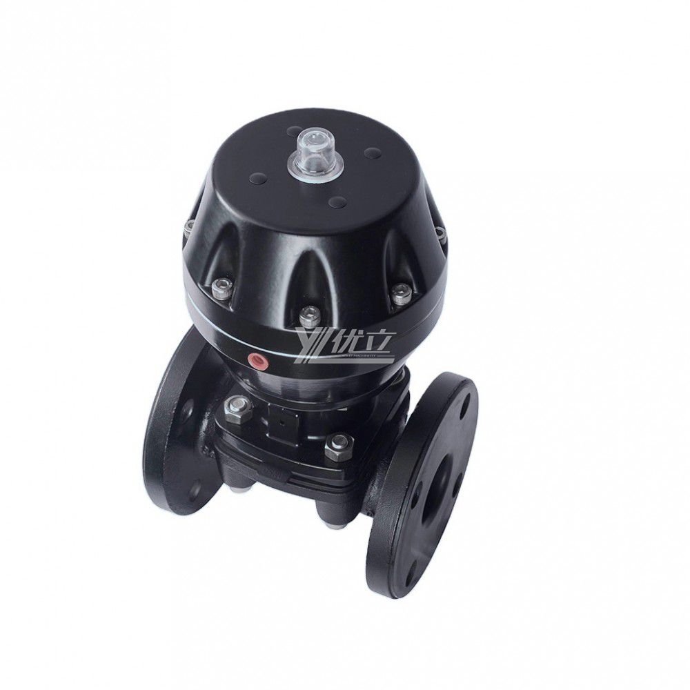 YOULI ANSI 150LB EG641J Stainless Steel 304 316 1.6mpa WCB Rubber Lined Pneumatic Flange Diaphragm Valve