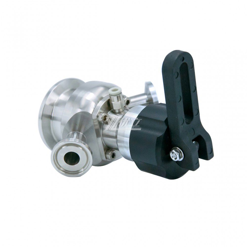 YOULI Hygienic Food Grade Sanitary Stainless Steel 304 316 Manual Pneumatic Plastic Handle Sterile Clamped Sample Valve