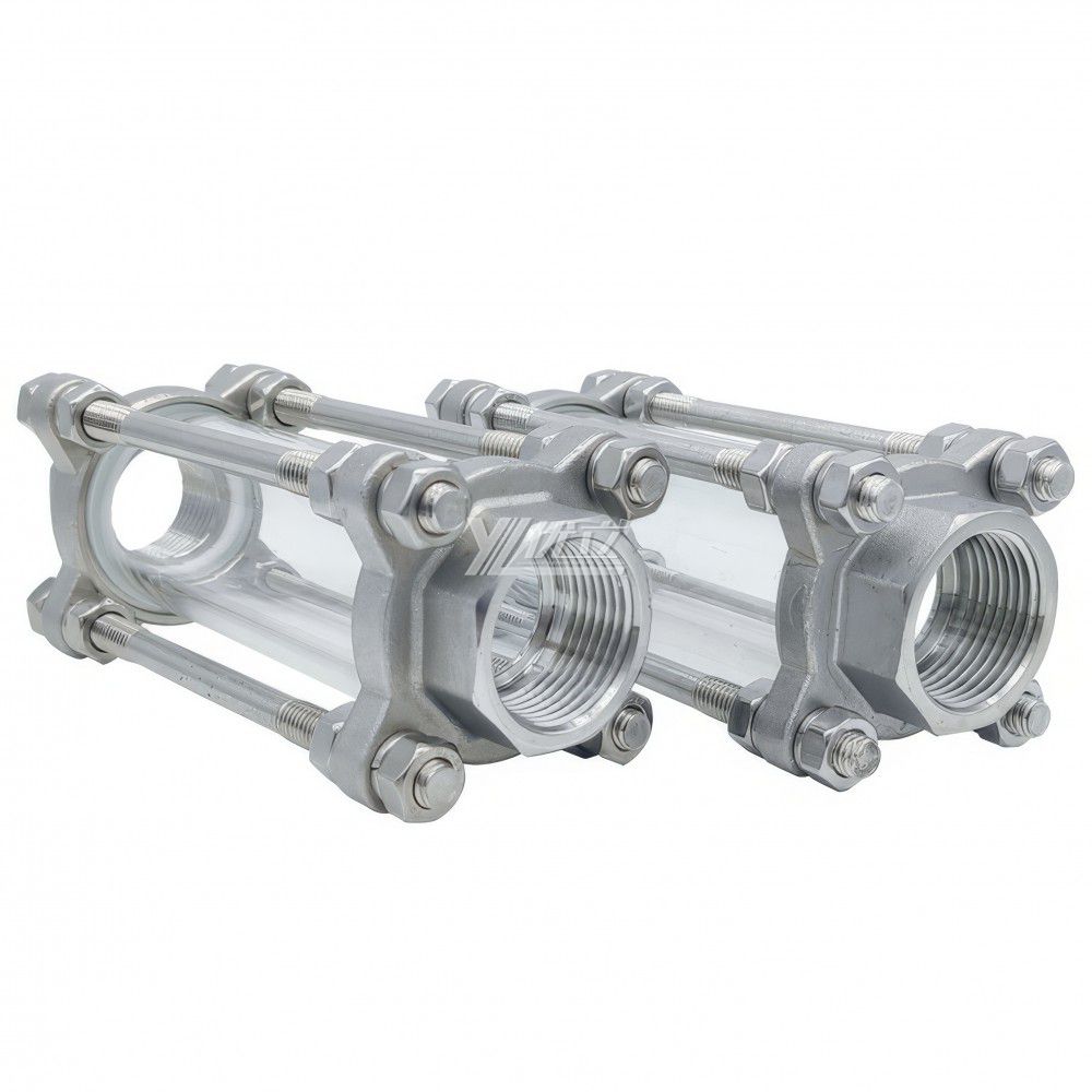 YOULI High Quality BSP NPT BSPT Screw  Stainless Steel 304 316L Flow Straight Female Threaded Sight Glass