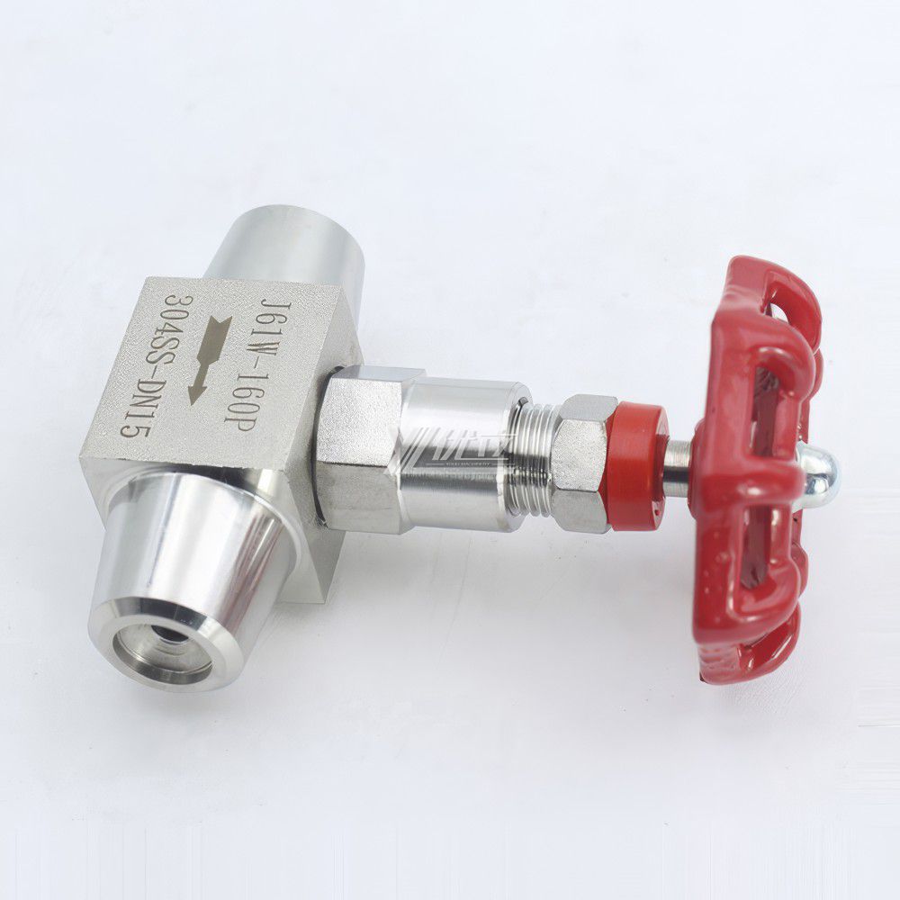 YOULI Stainless Steel J61W 304 316 WCB 16mpa High Pressure Double Butt Welded Needle Globe Valve