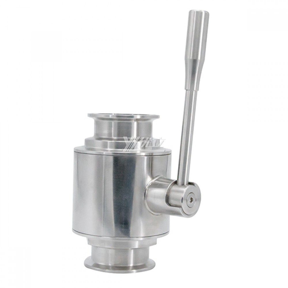 Stainless Steel Sanitary Tc Tri Clamp Straight Ball Valve