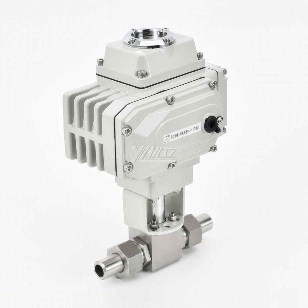YOULI Hydraulic Pressure 6000psi PN500304 316 Stainless Steel DC24V KHB High Pressure Electric Union Butt Welded Ball Valve