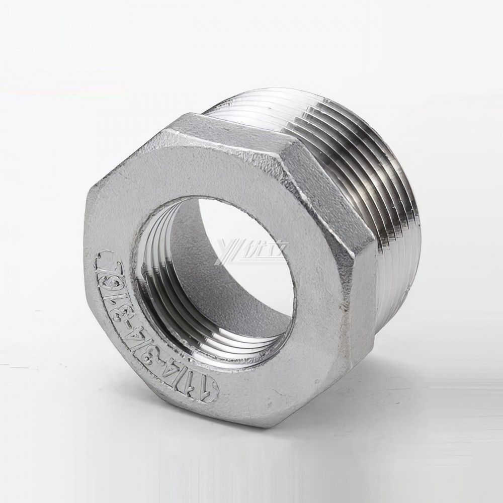 YOULI Stainless Steel 304 SS316L BSP NPT Pipe Fitting Hexagonal Reducing Threaded Bushing