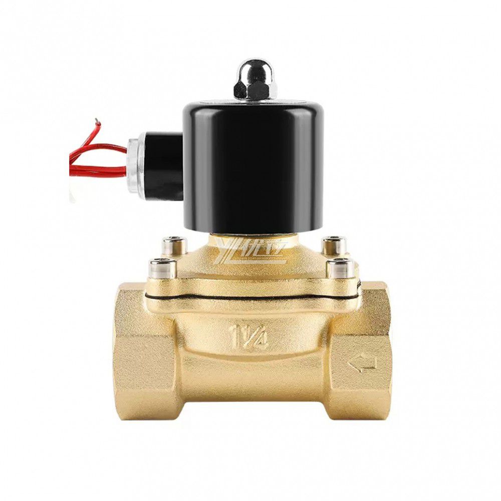 YOULI 2W Stainless Steel 304 316 Brass AC220V DC24V Normal Close Water Oil Gas Straight Female Thread Solenoid Valve