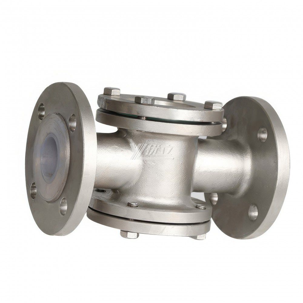 YOULI ANSI 150LB 304 316 Stainless Steel Ss JIS 10K 1.6mpa WCB  Fluorine Lined F46 Four Way Flange Mirror Sight Glass