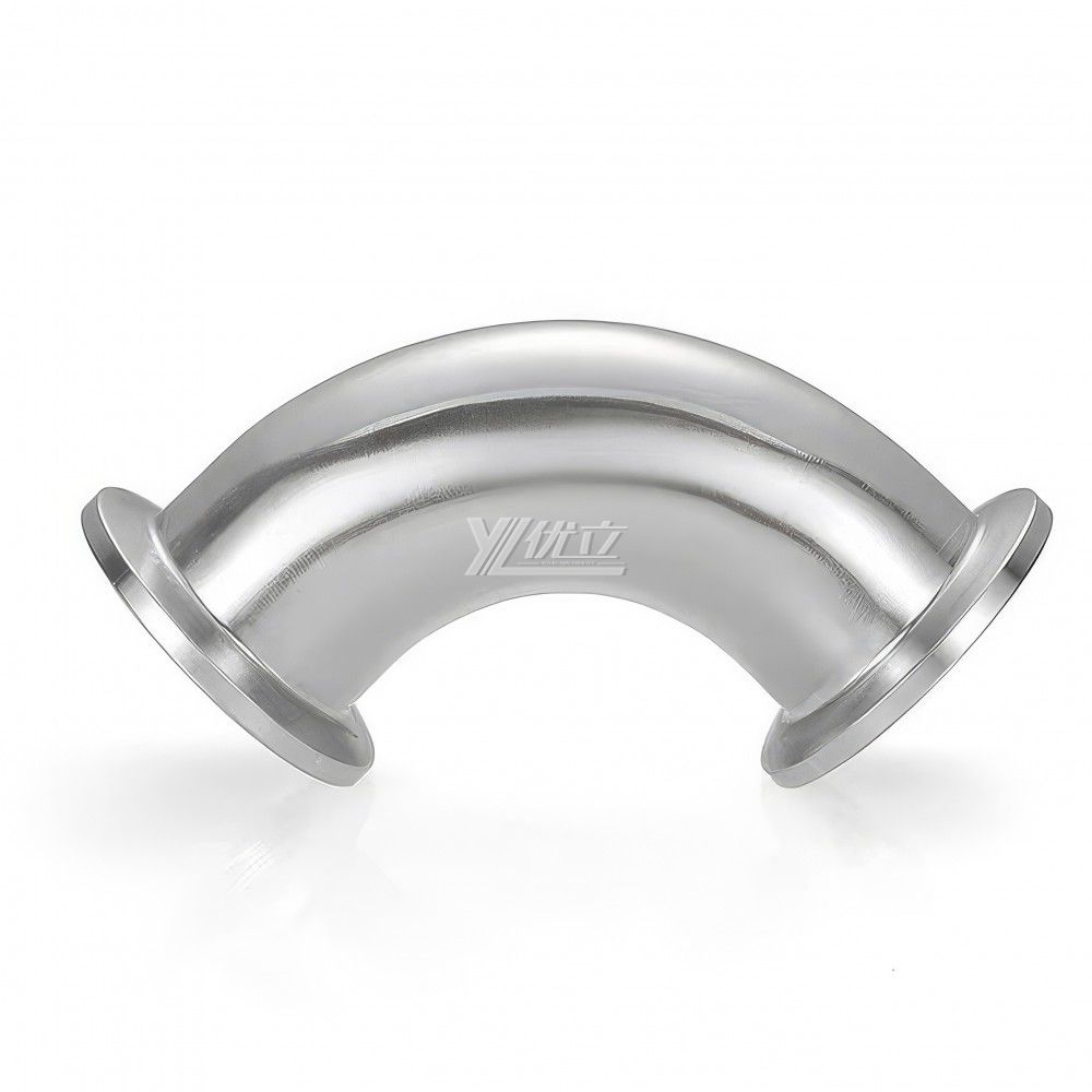 YOULI Hygienic Food Grade Sanitary Stainless Steel 304 SS316L KF25 KF40 KF50 KF Tri-clamp Pipe Fitting 90 Degrees Vacuum Elbow