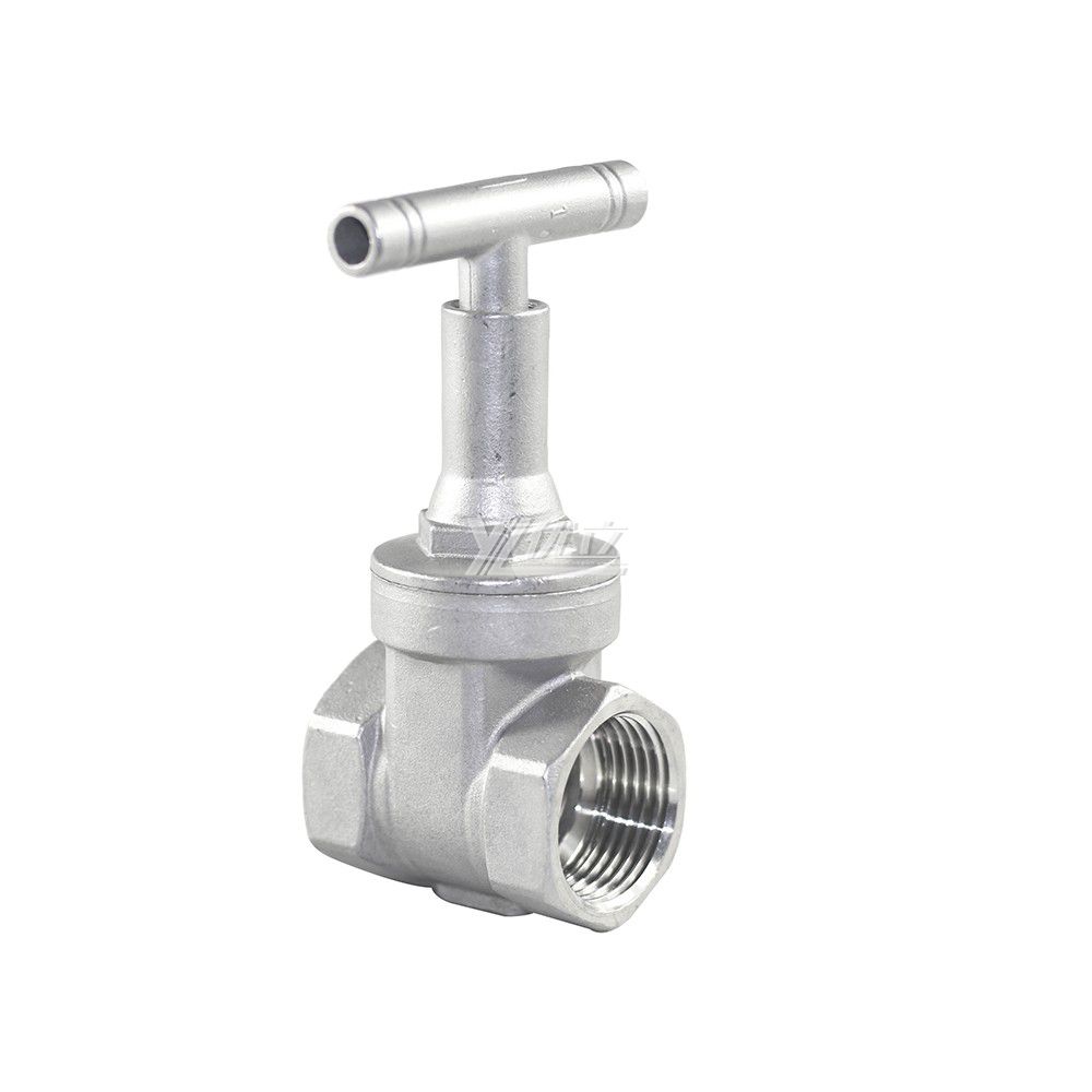 YOULI Durable  Z15W PN16 200wog Stainless Steel 304 316 RC BSP NPT Anti Theft Lock Manual Female Threaded Gate Valve